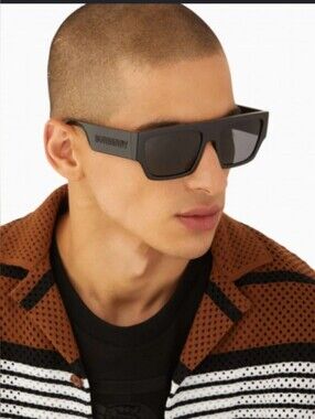 Burberry Black Rectangular Sunglasses